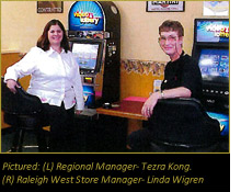 Regional Manager- Tezra Kong.  Raleigh West Store Manager- Linda Wigren