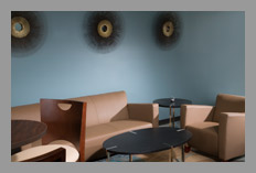 Comfortable bistro seating