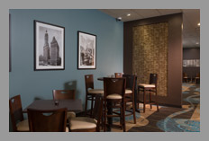 Comfortable bistro seating