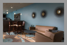 Comfortable bistro seating