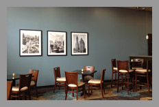 Comfortable bistro seating