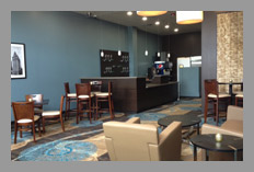 Comfortable bistro seating