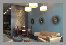 Comfortable bistro seating